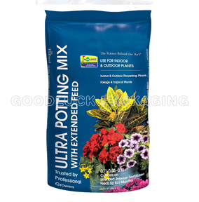 Potting and soil mix stand up bag