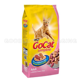 Cat food stand up pouch